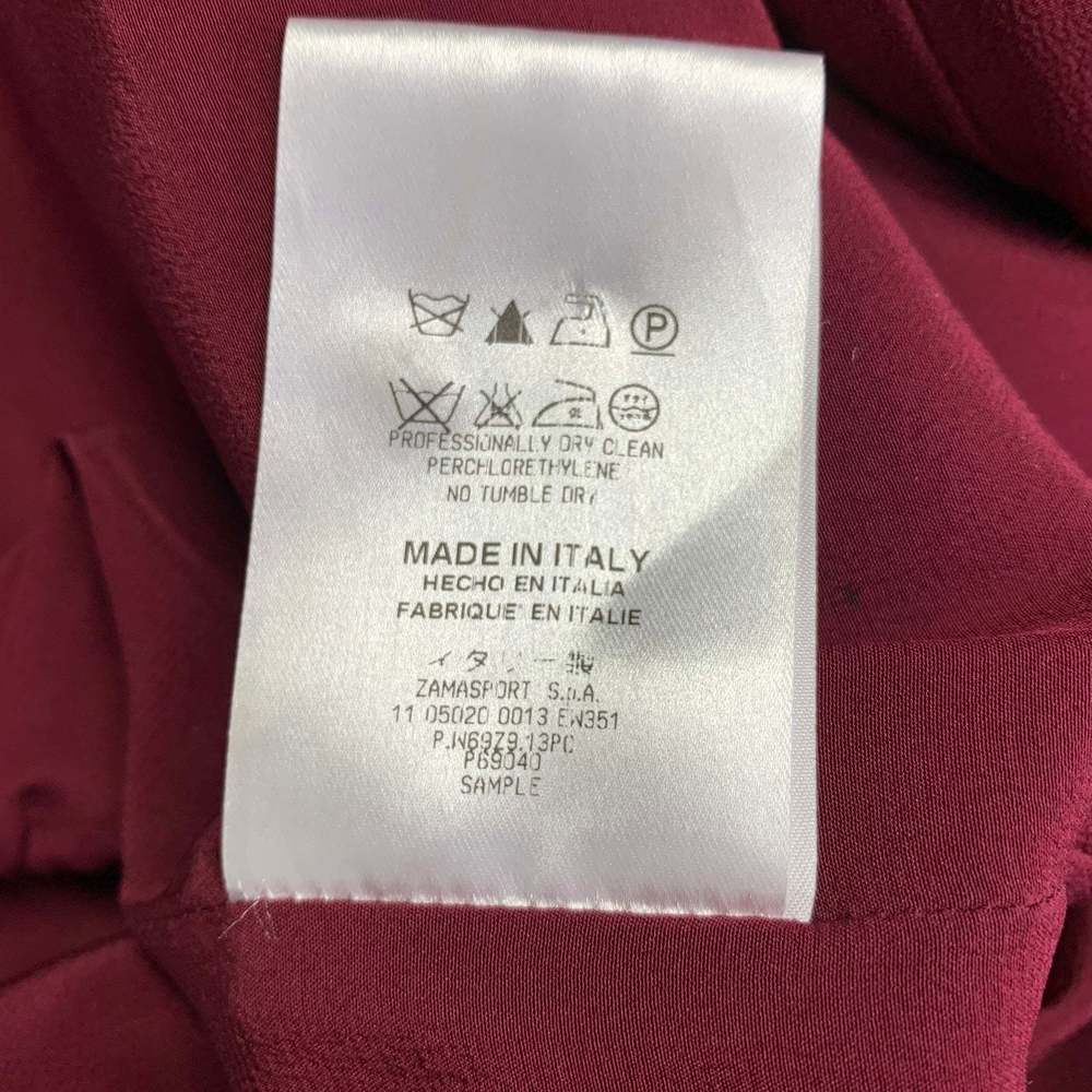 BURBERRY PRORSUM Burgundy Purple Polyester Sheath Cocktail Dress - Picture 7 of 8